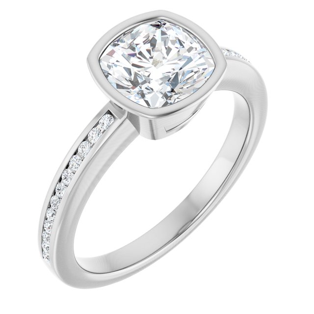 Bezel-Set Solitaire Engagement Ring