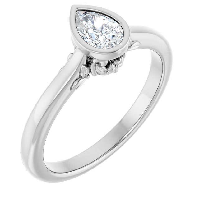 Bezel-Set Engagement Ring