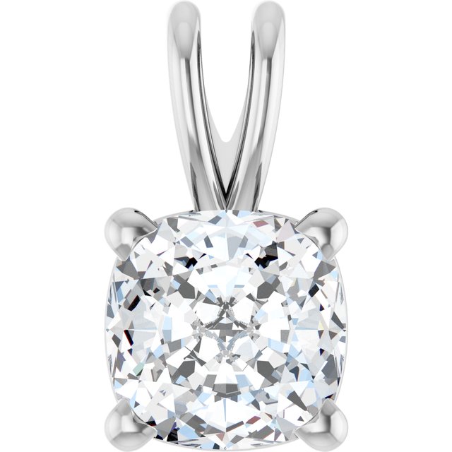 Cushion 4-Prong Pendant