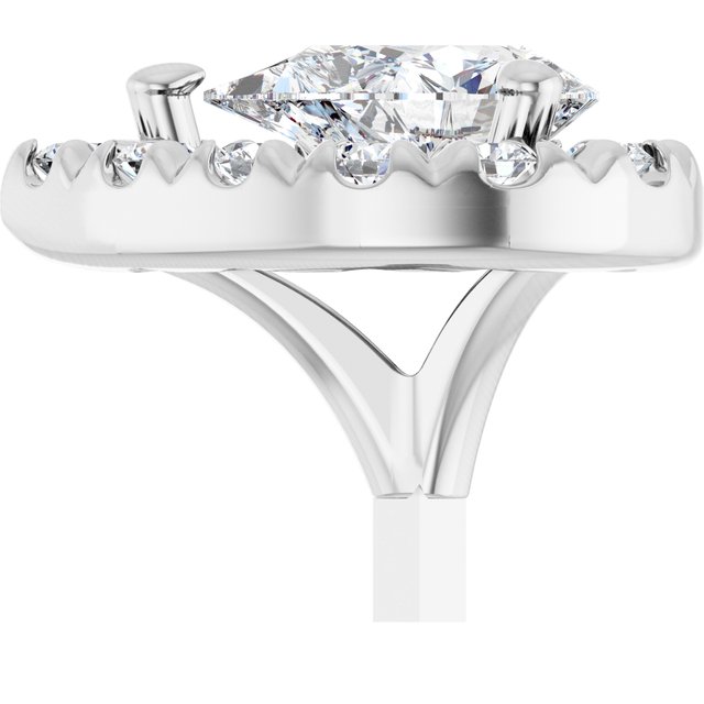 French-Set Halo-Style Peg Setting