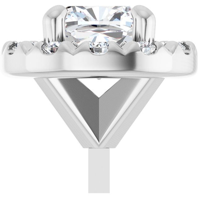 French-Set Halo-Style Peg Setting