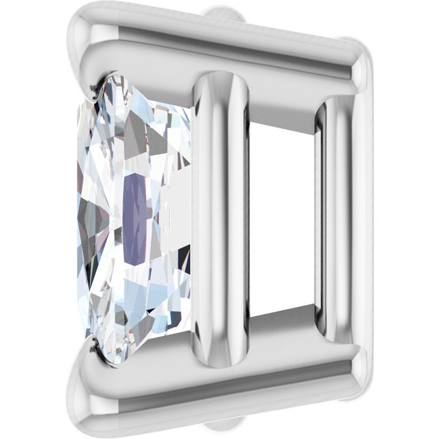 Pre-Notched Claw-Prong Earring Setting