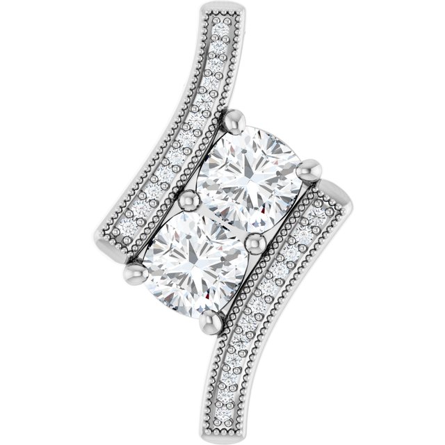 Two-Stone Freeform Pendant