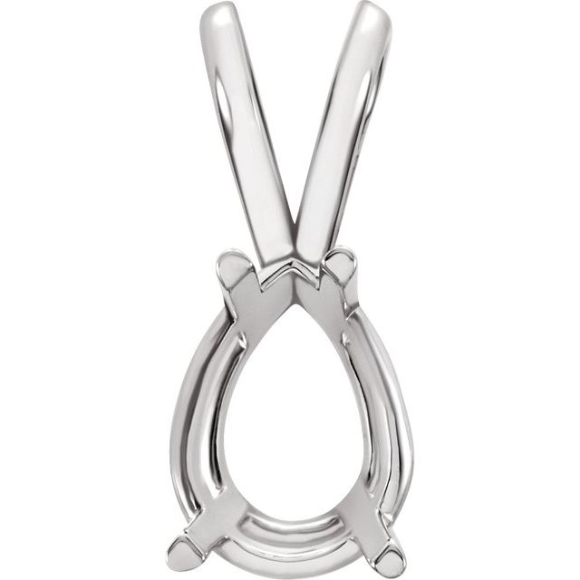 Pear 4-Prong Lightweight Pendant