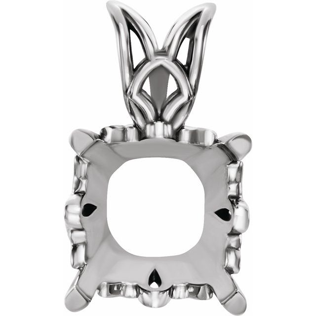 Cushion Scroll Setting® Pendant