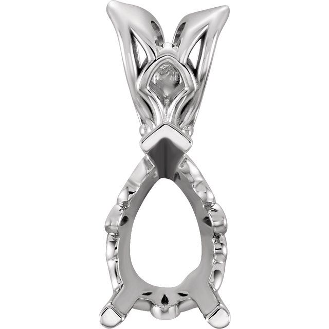 Pear Scroll Setting® Pendant