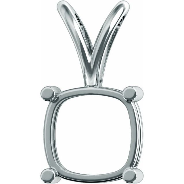 Cushion 4-Prong Pendant