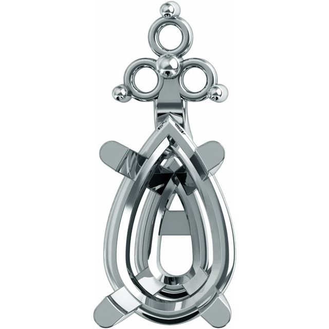 4-Prong Accented Earring Setting