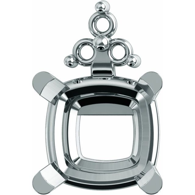 4-Prong Accented Earring Setting