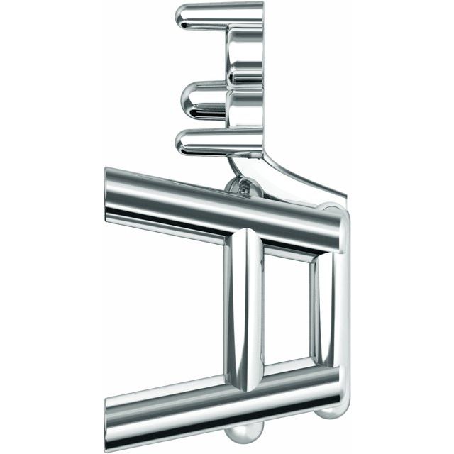 4-Prong Accented Earring Setting - Image 2