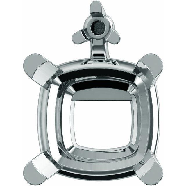 Accented 4-Prong Earring Setting