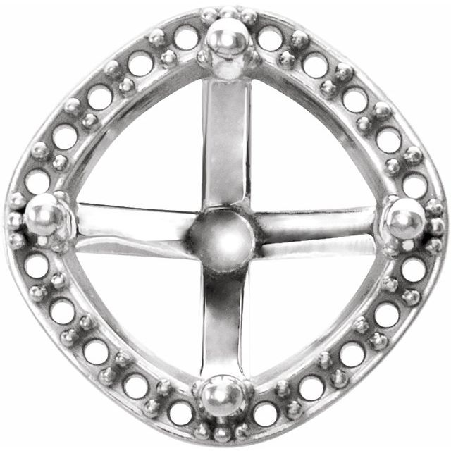 Cocktail-Style Halo-Style Earring Setting