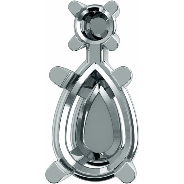 4-Prong Accented Earring Setting