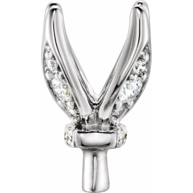 Cushion 4-Prong Accented Peg Setting