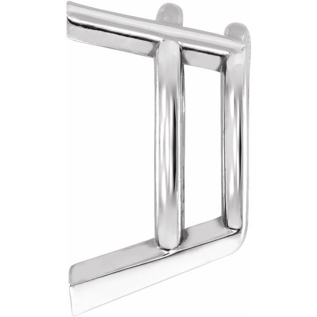 Pear 3-Prong V-End Lightweight Earring Setting