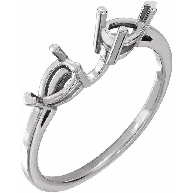 Side-Stone Open Shank