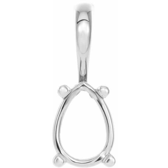 Pear 4-Prong Cabochon Pendant