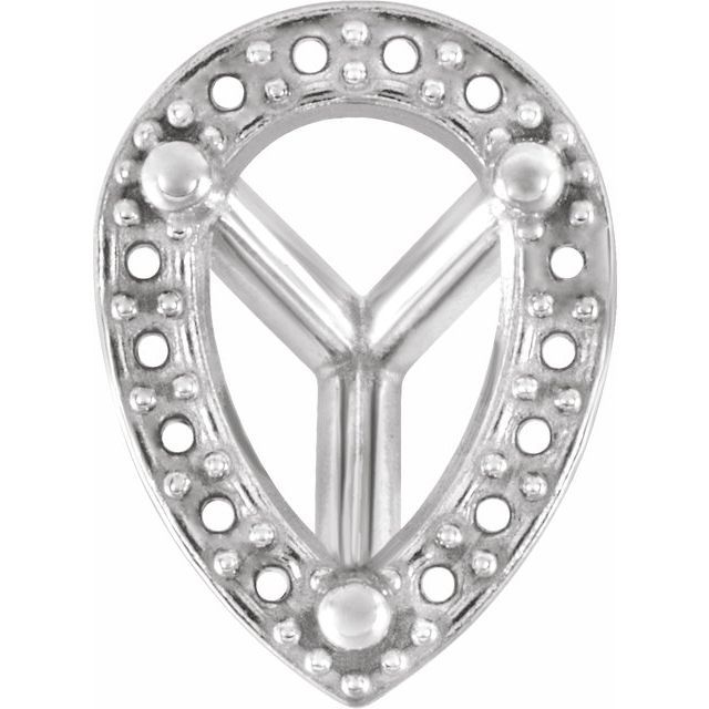 Cocktail-Style Halo-Style Earring Setting