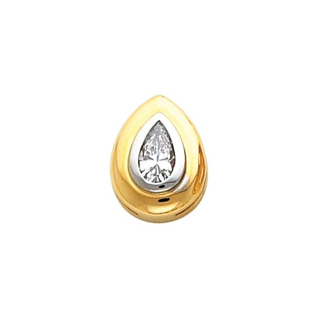 Bezel-Set Slide Pendant