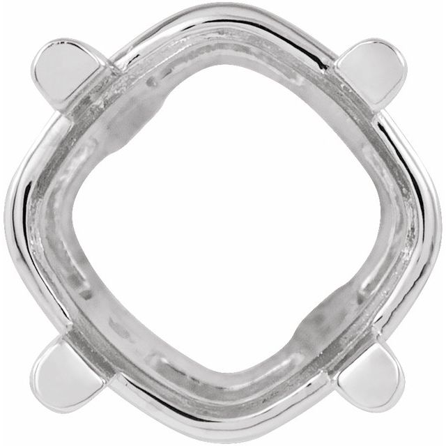 Cushion 4-Prong Slide Pendant