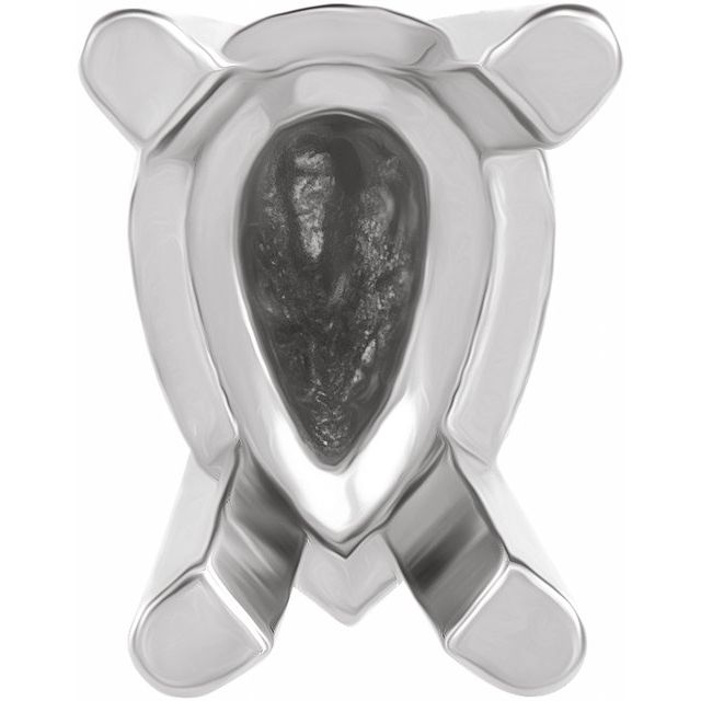 Pear 4-Prong Tall Solid Base Setting