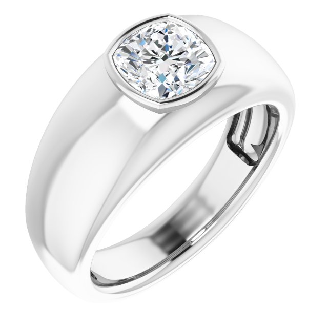 Bezel-Set Solitaire Ring