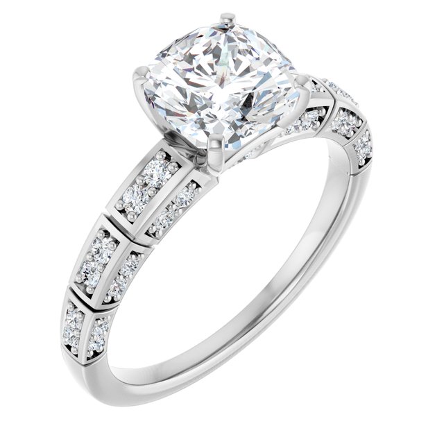 Accented Engagement Ring