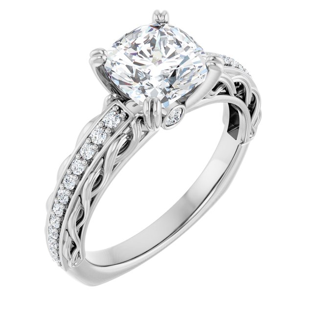 Accented Engagement Ring
