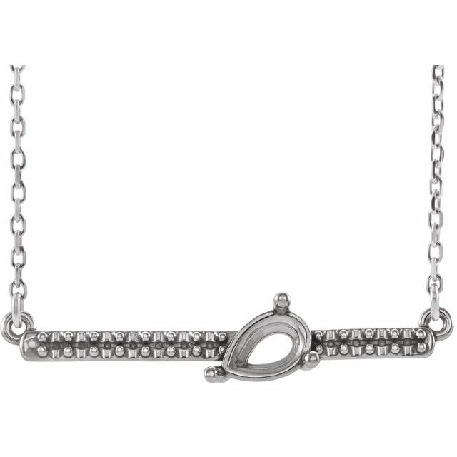 Accented Bar Necklace or Center