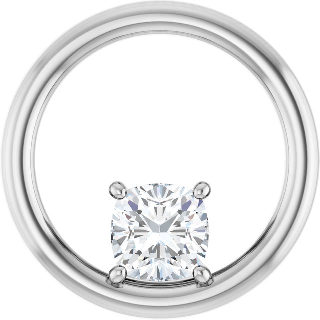 Solitaire Circle Pendant