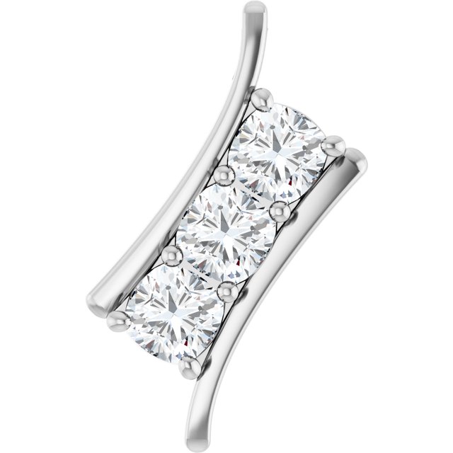 Three-Stone Freeform Pendant