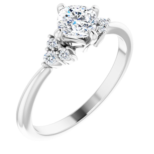 Accented Engagement Ring or Band