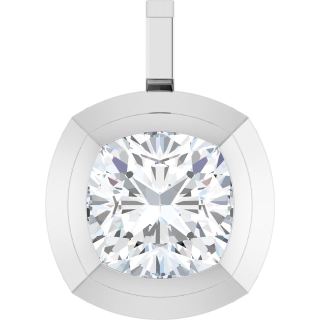 Bezel-Set Solitaire Pendant