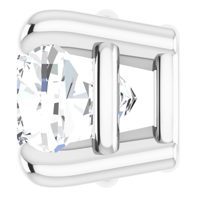 Pre-Notched Claw-Prong Earring Setting